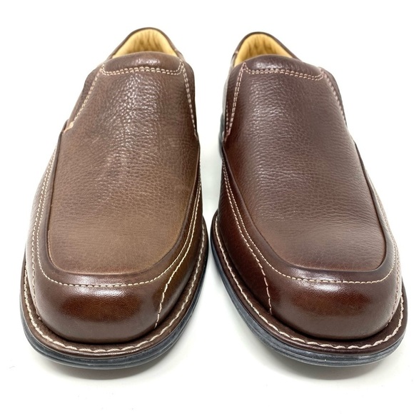 Johnston & Murphy Shuler SGore Dark Brown Leather Slip On - Picture 3 of 8